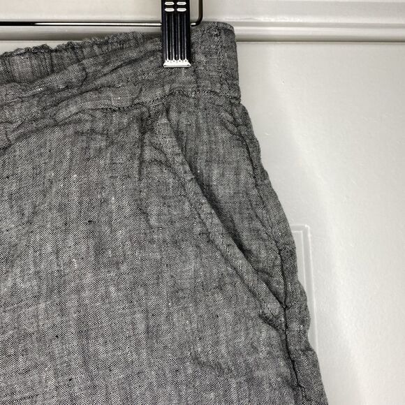 Charter Club Heather Gray Linen Shorts Size Medium - Picture 3 of 6